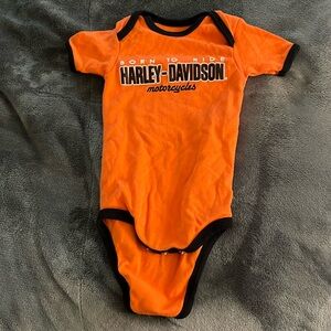 Harley Davidson Baby Onesie Size 9-12 Months